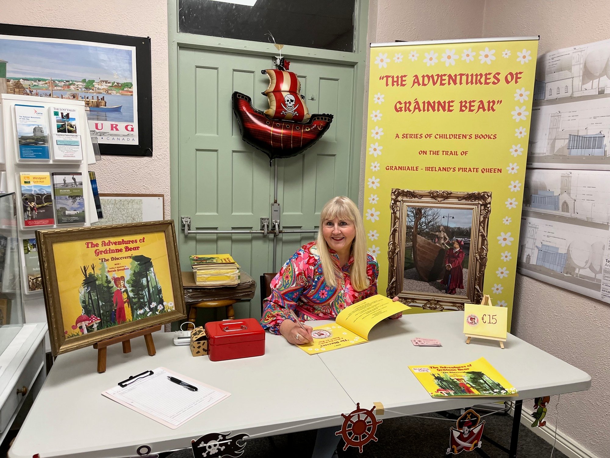 Bernie book signing Grainne Bears adventures